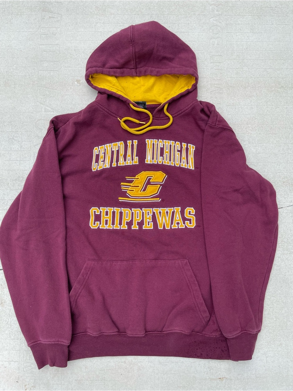Central Michigan Chippewas Men's Maroon & Gold Hoodie